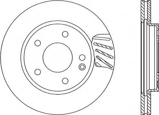 OPEN PARTS BDR170020 гальмівний диск