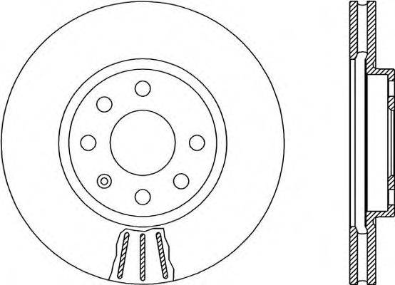 OPEN PARTS BDR188020 гальмівний диск