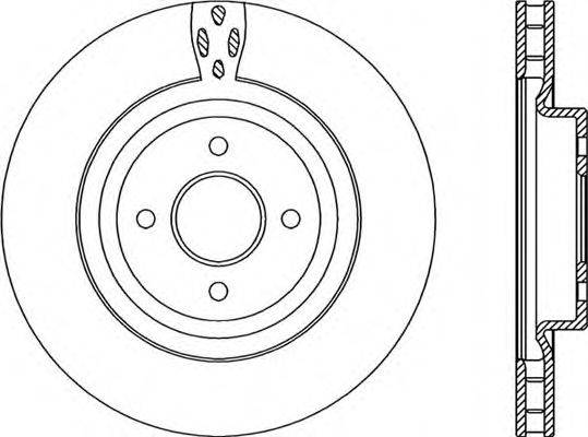 OPEN PARTS BDR222520 гальмівний диск