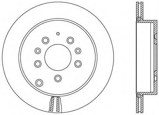 OPEN PARTS BDR249220 гальмівний диск