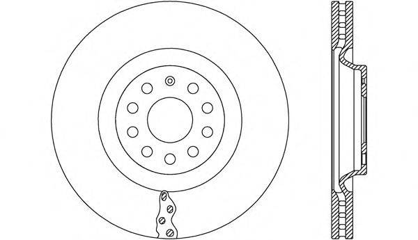 OPEN PARTS BDR266520 гальмівний диск