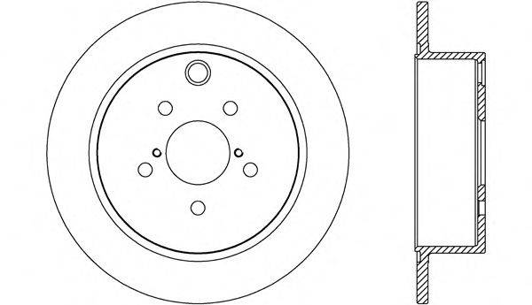 OPEN PARTS BDR268910 гальмівний диск