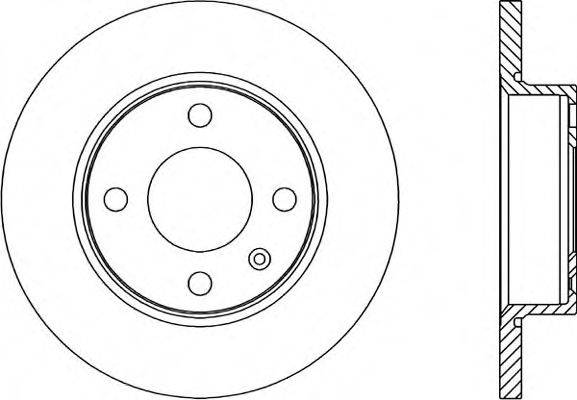 OPEN PARTS BDA167010 гальмівний диск