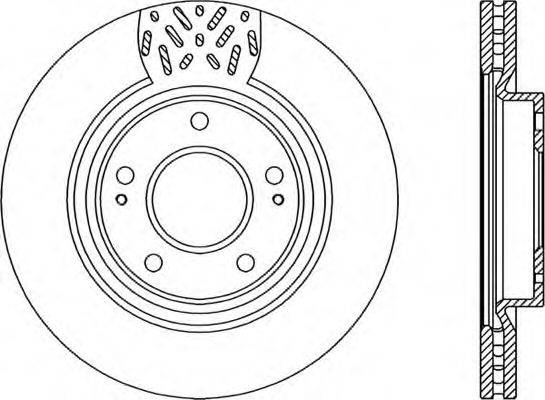 OPEN PARTS BDA228120 гальмівний диск