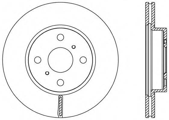 OPEN PARTS BDA252620 гальмівний диск