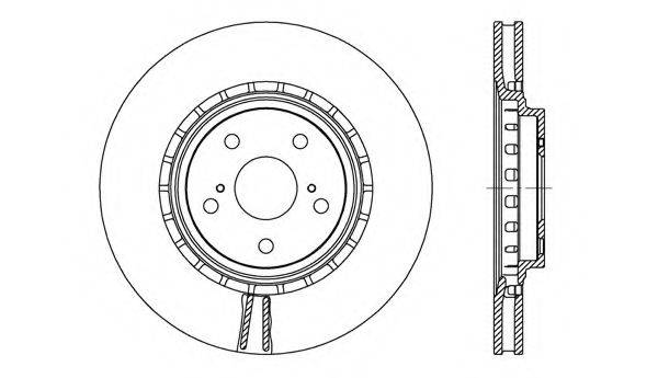 OPEN PARTS BDA271820 гальмівний диск