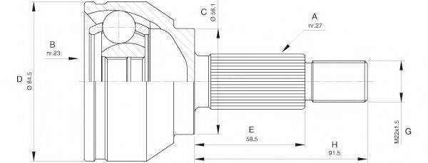 OPEN PARTS CVJ5582.10