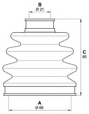 OPEN PARTS SJK714200 Комплект пильника, приводний вал