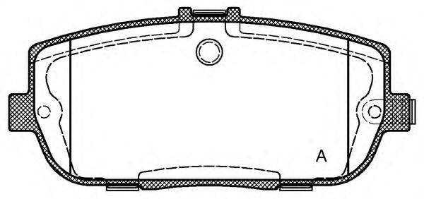 OPEN PARTS BPA119001 Комплект гальмівних колодок, дискове гальмо