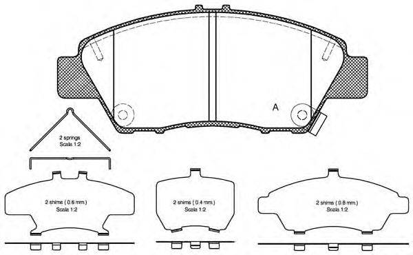 OPEN PARTS BPA135802 Комплект гальмівних колодок, дискове гальмо