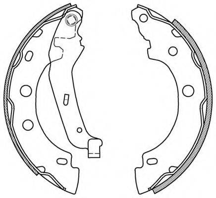 OPEN PARTS BSA201200 Комплект гальмівних колодок