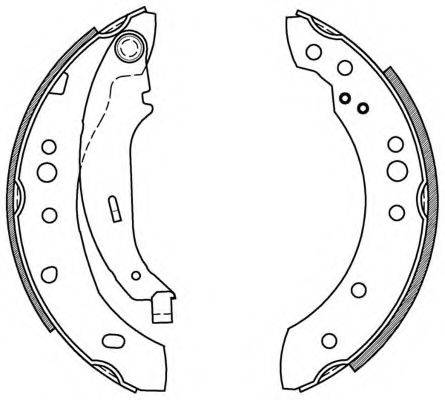 OPEN PARTS BSA207800 Комплект гальмівних колодок