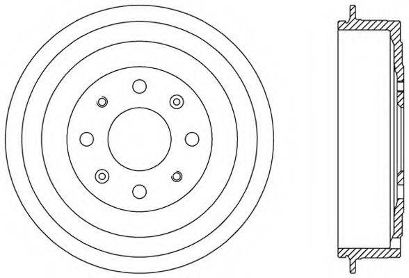 OPEN PARTS BAD908310 Гальмівний барабан