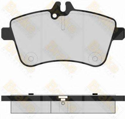 BRAKE ENGINEERING PA1631 Комплект гальмівних колодок, дискове гальмо