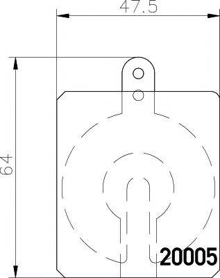 MERCEDES-BENZ 0005861342 Комплект гальмівних колодок, дискове гальмо