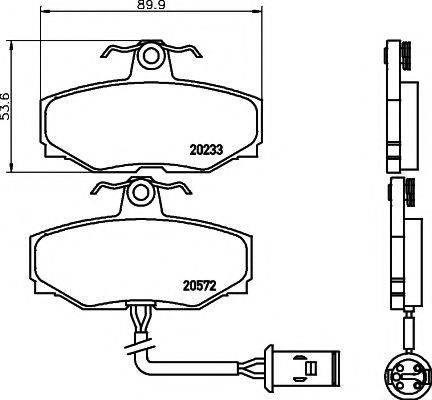 TEXTAR 2023301 Комплект гальмівних колодок, дискове гальмо