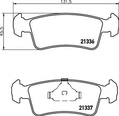 SUZUKI 55110-83810 Комплект гальмівних колодок, дискове гальмо