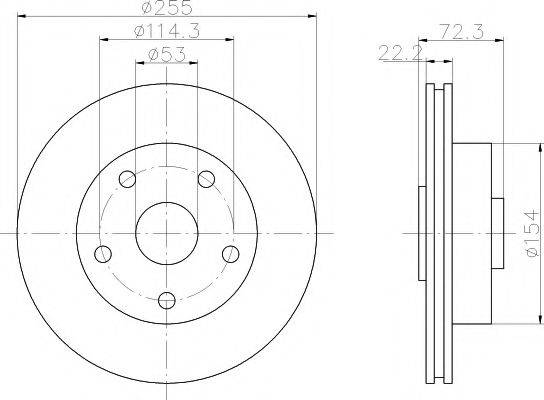 MAZDA HE253325XC гальмівний диск