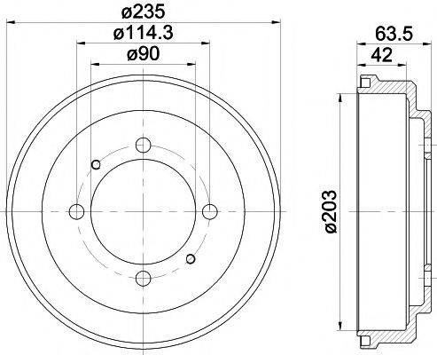 TEXTAR 94030000 Гальмівний барабан