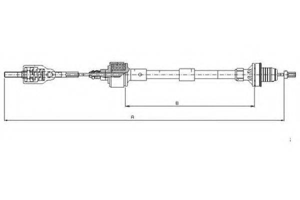 VAUXHALL 90578482 Трос, управління зчепленням