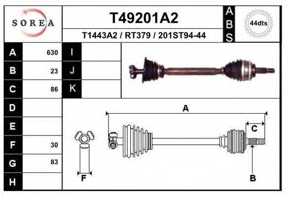 EAI T49201A2 Приводний вал