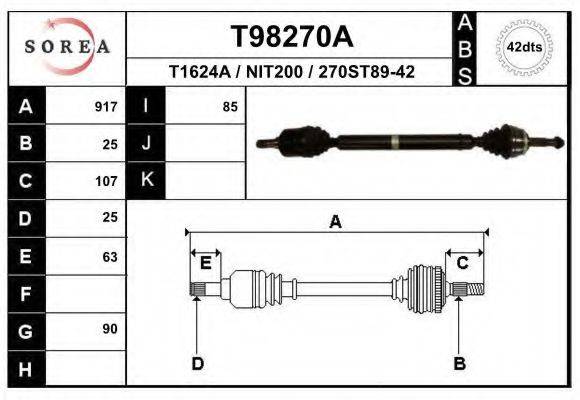 EAI T98270A Приводний вал