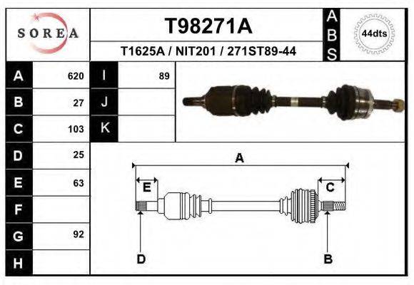 EAI T98271A Приводний вал