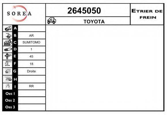 EAI 2645050 Гальмівний супорт