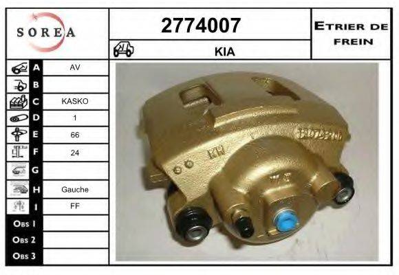 EAI 2774007 Гальмівний супорт