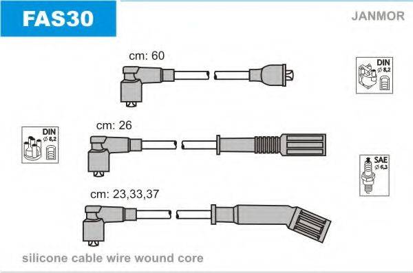JANMOR FAS30 Комплект дротів запалювання