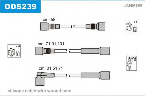 JANMOR ODS239 Комплект дротів запалювання