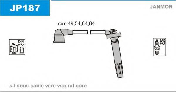 JANMOR JP187 Комплект дротів запалювання