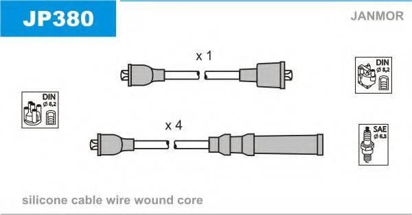 JANMOR JP380 Комплект дротів запалювання