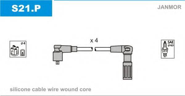 JANMOR S21P Комплект дротів запалювання