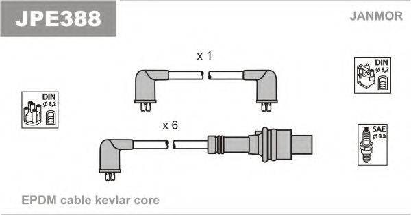 JANMOR JPE388 Комплект дротів запалювання
