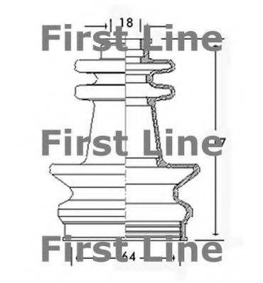 FIRST LINE FCB2415 Пильовик, приводний вал