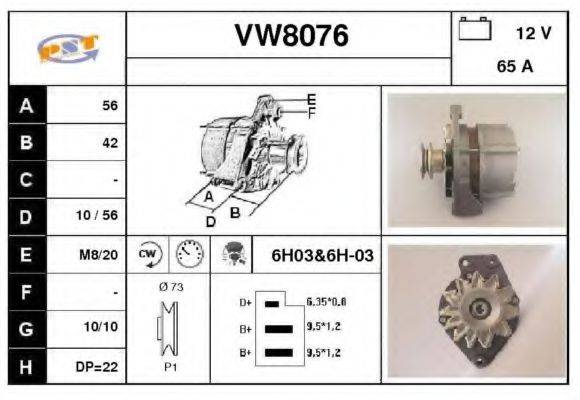 SNRA VW8076 Генератор