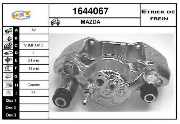 SNRA 1644067 Гальмівний супорт