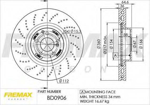 FREMAX BD0906 гальмівний диск