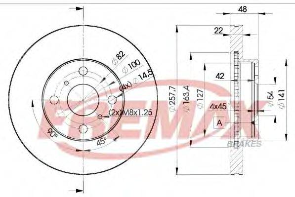 FREMAX BD2490 гальмівний диск