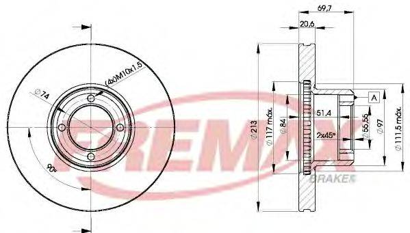 FREMAX BD6011 гальмівний диск