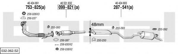 BOSAL 03206252 Система випуску ОГ