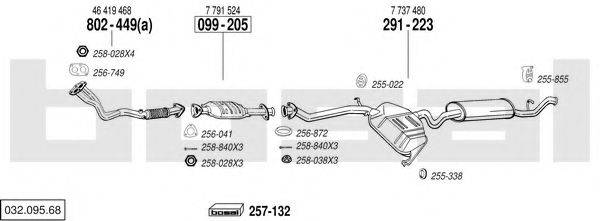 BOSAL 03209568 Система випуску ОГ