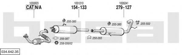 BOSAL 03464235 Система випуску ОГ