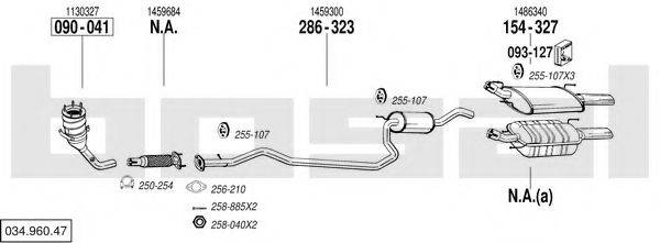 BOSAL 03496047 Система випуску ОГ