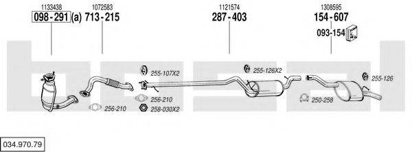 BOSAL 03497079 Система випуску ОГ