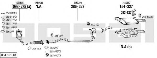 BOSAL 03497140 Система випуску ОГ