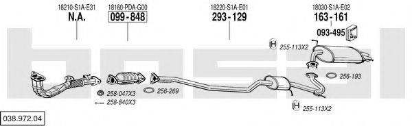 BOSAL 03897204 Система випуску ОГ