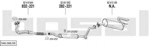 BOSAL 04606855 Система випуску ОГ