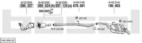 BOSAL 04699902 Система випуску ОГ